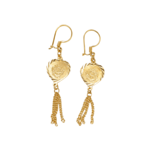 Gold Noor Medallion Earrings