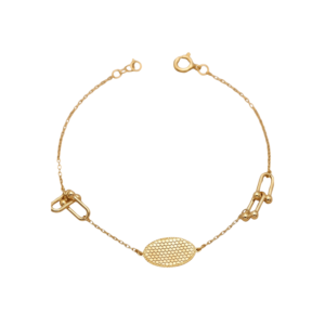 Gold Luxe Oval Link Bracelet