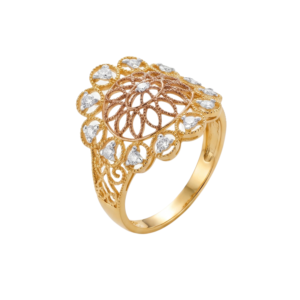 Gold Celestial Flower Ring