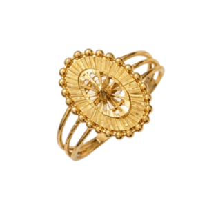 Gold Royal Medallion Ring