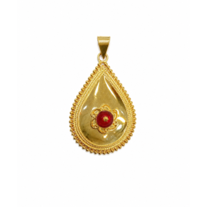 Gold Royal Teardrop Pendant
