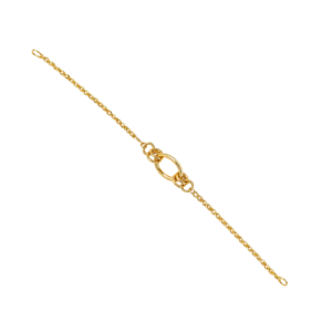 Gold Interlocking Link Bracelet