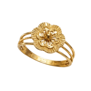 Gold Sunburst Flower Ring