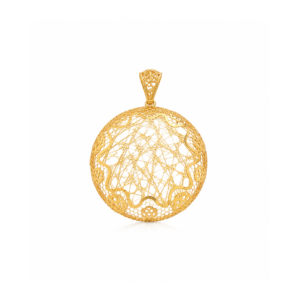 Gold Celestial Medallion Pendant