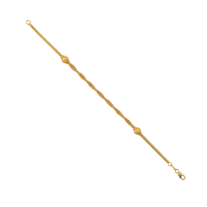 Gold Twisted Chain Bracelet