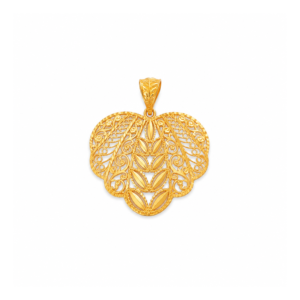 Gold Leaf Elegance Pendant