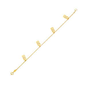 Gold Classic Motif Chain Bracelet