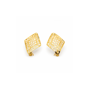 Gold Aurora Mesh Earrings