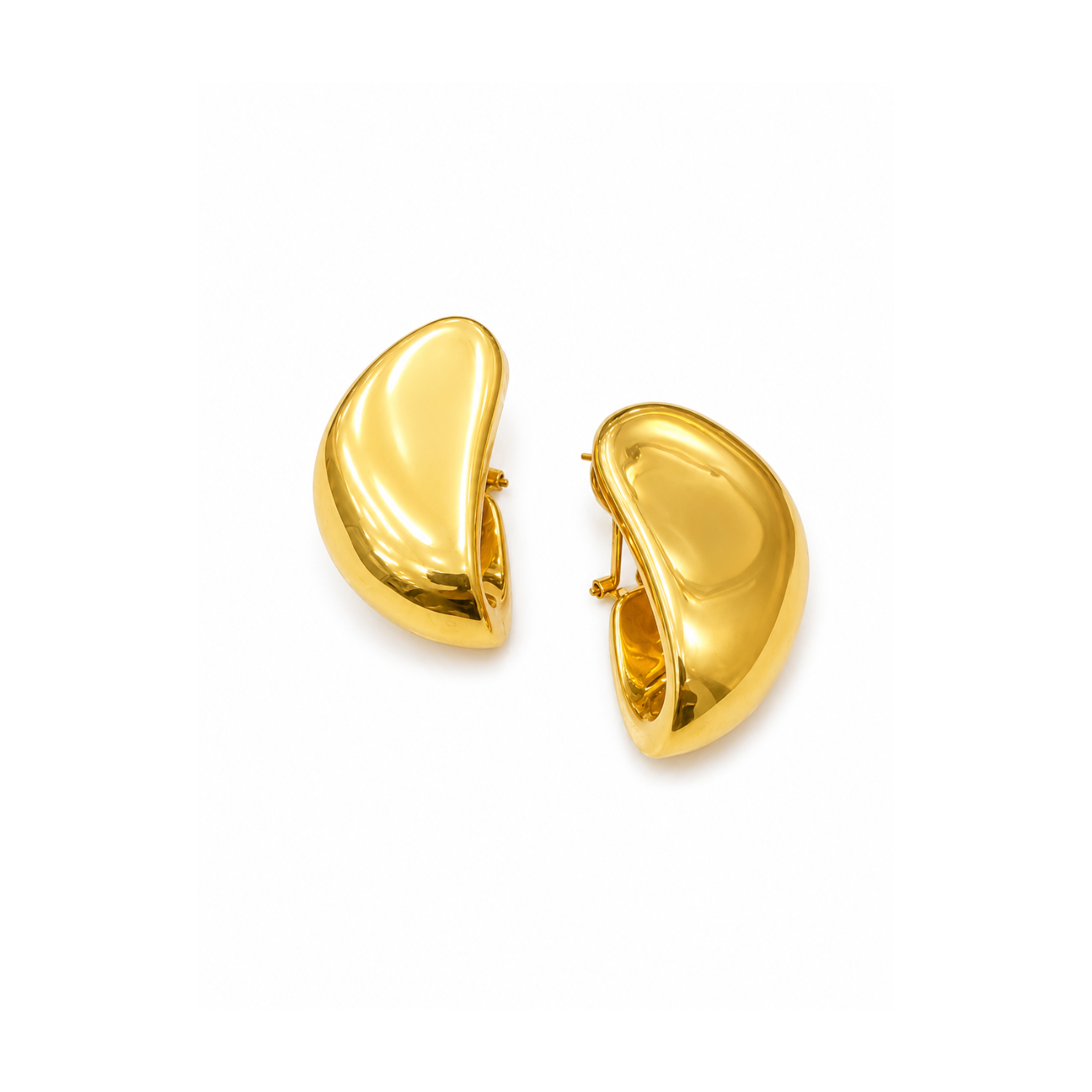 20 Gold Royal Crescent Earrings