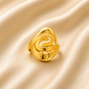 Gold Aurora Swirl Ring