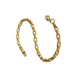 Gold Regal Box Chain Bracelet