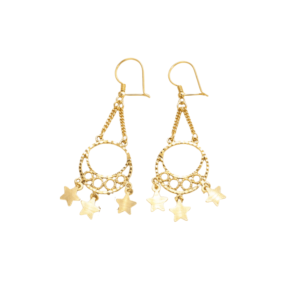 Gold Aurora Star Earrings