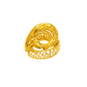 Gold Majestic Spiral Ring