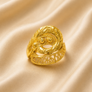 Gold Majestic Spiral Ring