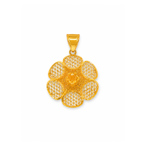 Gold Celestial Flower Pendant