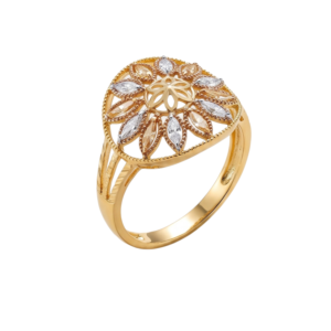 Gold Autumn Laurel Gold Ring