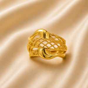 Gold Royal Mesh Ring