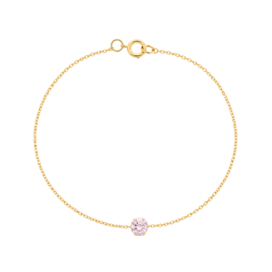 Gold Timeless Solitaire Bracelet