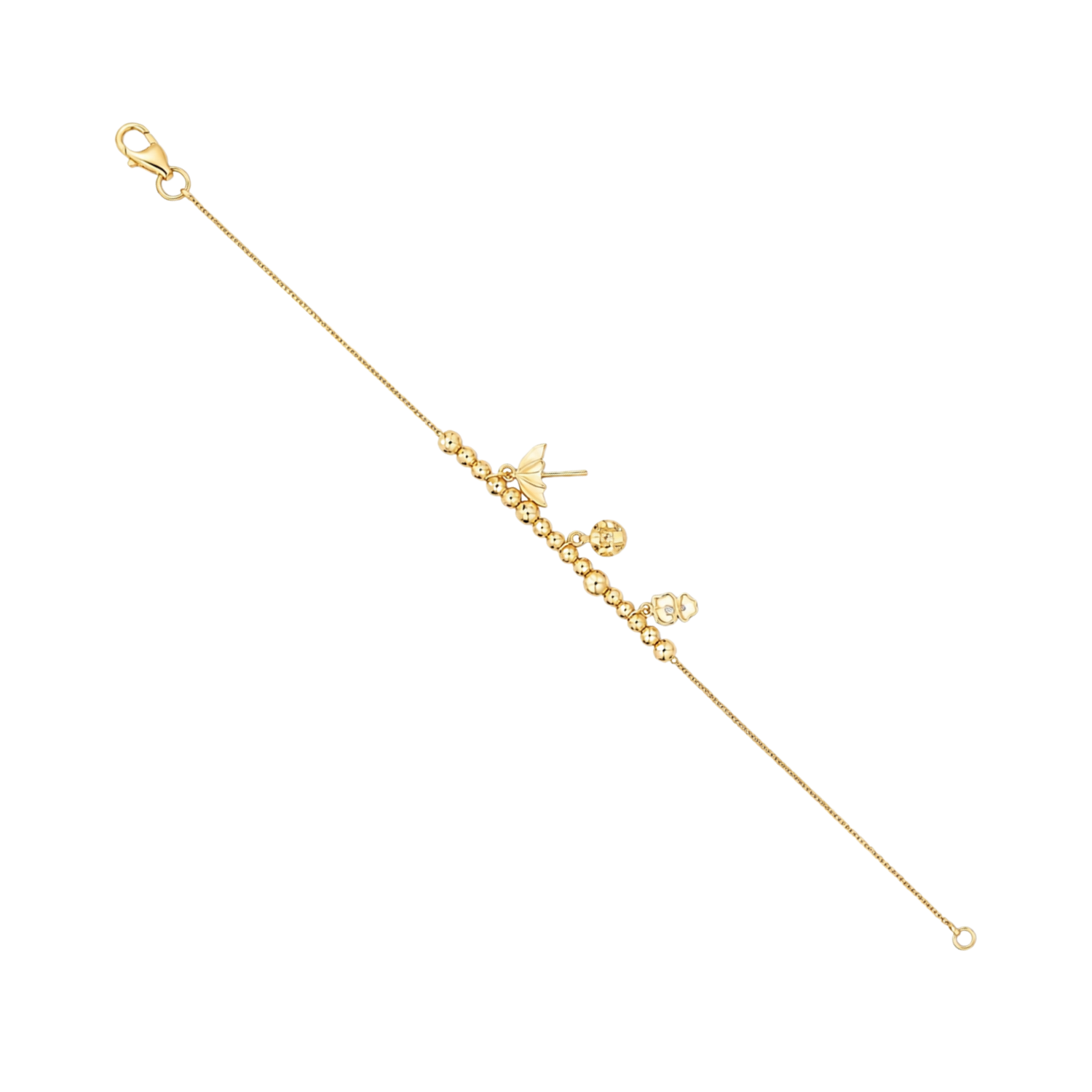 9 Gold Butterfly Bracelet