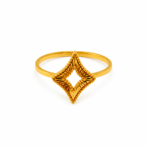 Gold Diamond Shaped Ring