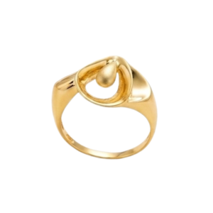 Golden Raindrop Ring