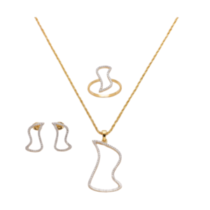 Elegant Curve Gold Set