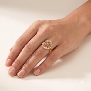 Gold Celestial Flower Ring