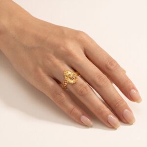 Gold Imperial Teardrop Ring