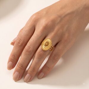 Gold Royal Medallion Ring
